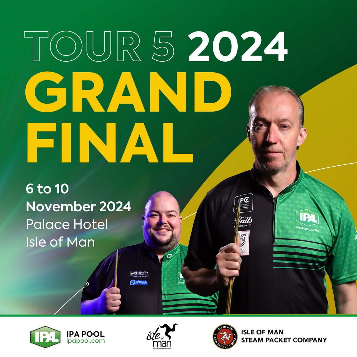 𝗧𝗛𝗘 𝗚𝗥𝗔𝗡𝗗 𝗙𝗜𝗡𝗔𝗟 𝗗𝗥𝗔𝗪𝗦 𝗛𝗔𝗩𝗘 𝗕𝗘𝗘𝗡 𝗥𝗘𝗟𝗘𝗔𝗦𝗘𝗗

With so much at stake, those all important draws are now available

Please note: 𝙏𝙞𝙢𝙚𝙨 𝙖𝙧𝙚 𝙨𝙪𝙗𝙟𝙚𝙘𝙩 𝙩𝙤 𝙘𝙝𝙖𝙣𝙜𝙚

All the details at ipapool.com/2024-tour-5-io…