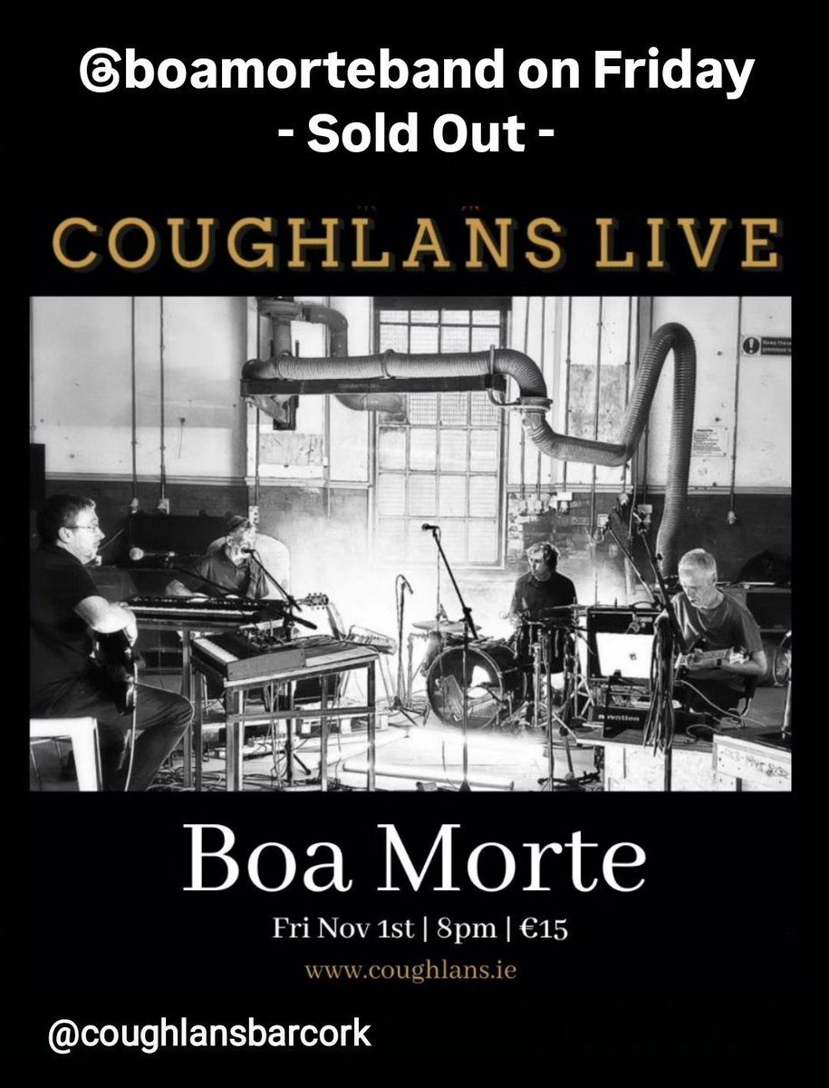 Boa Morte (@boamorteband) on Twitter photo looking forward to playing <a href="/CoughlansLive/">Coughlan's Live</a> for the first time - this Friday..... with @justingrounds and Hilary Bow looking forward to playing <a href="/CoughlansLive/">Coughlan's Live</a> for the first time - this Friday..... with @justingrounds and Hilary Bow
