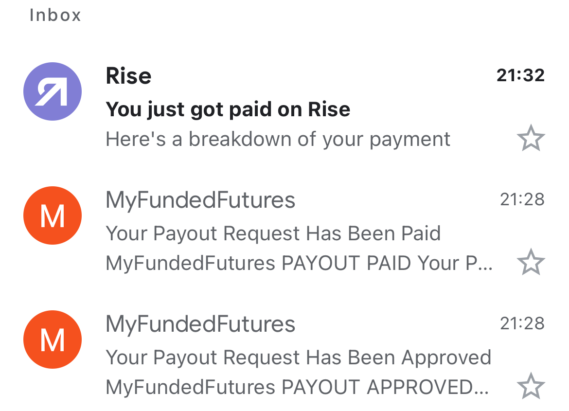 Want to give some feedback to <a href="/MattLeech/">Matt</a>  <a href="/MyFundedFutures/">MyFundedFutures</a> Team. I have experience now multiple times.. approval + processing within minutes. I believe this one was under 2 mins..

You guys do the right for the industry and I'm looking forward after 2x more payouts moving to LIVE