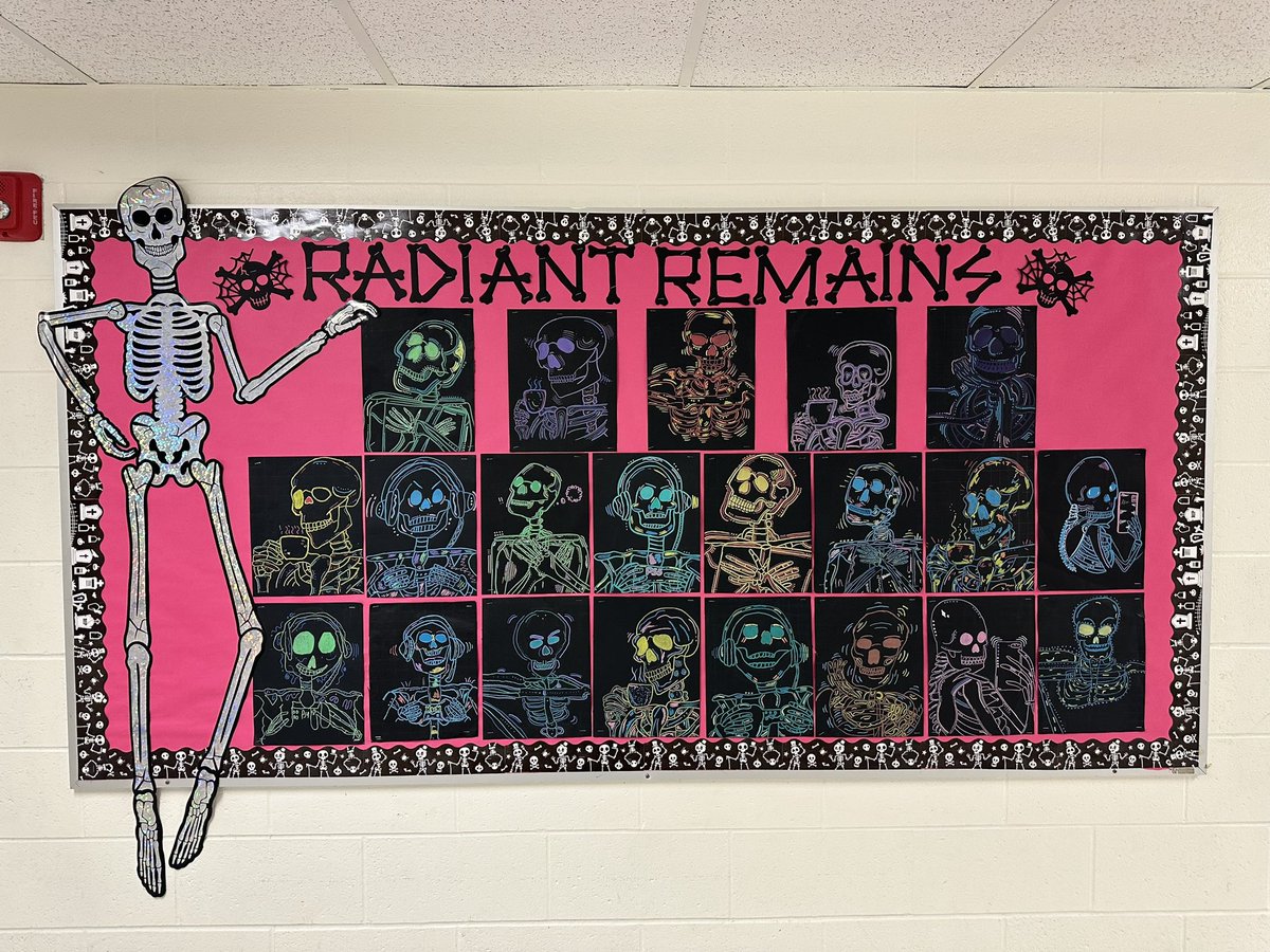 MsGraziosi's tweet image. ✨💀Neon Skeleton Drawings💀✨

#gridart #scale #proportion #art #halloween #artlessons skeletons #artlessons @StAndrewStormP