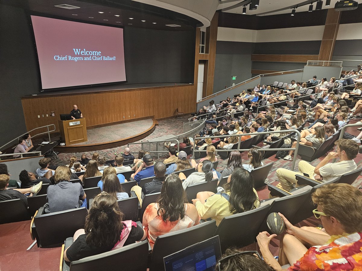 Starkville Police Chief Mark Ballard and MS State Police Chief Kenny Rogers were guests at the MS State Student Association general body meeting on Monday. Both chiefs engaged with students, answering questions and sharing insights into community safety.