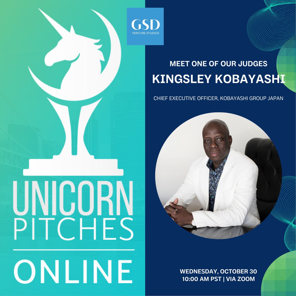 GaryFowlerGSD's tweet image. Meet Kingsley Kobayashi, Chief Executive Officer at Kobayashi Group Japan &amp;amp; #GSDDemoDay judge.

Secure your spot by registering here: unicorn.events/46059021/

#GaryFowler #GSDSuperScaler #GSD #KingsleyKobayashi #KobayashiGroupJapan