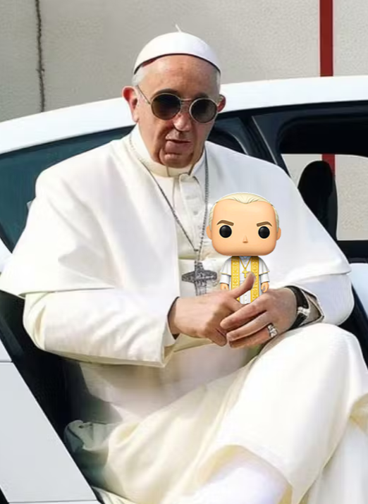 hamstersender's tweet photo. @BelieveInLuce believe in the first official collectible of the year! Funko Pope will join the Holy Trinity

CA: 364sqDSJtJyNQLgNMF1PyH2kCuVDkwzW6JQzmUd1pump https://t.co/uLvopS0KEC