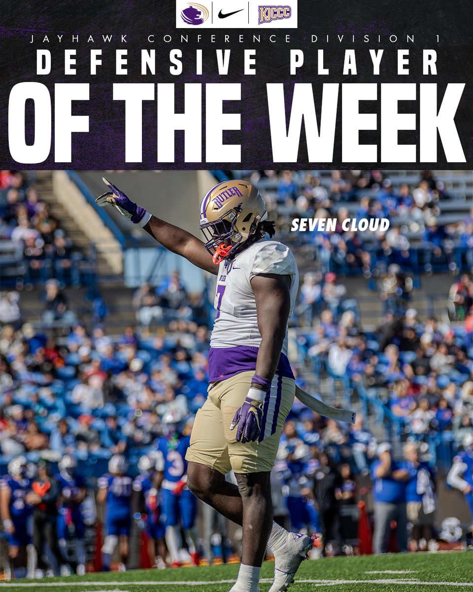 Butler Grizzlies (@butlergrizzlies) on Twitter photo .<a href="/ButlerGrizzlyFB/">BUCO Football</a> sweeps the KJCCC Player of the Week Awards 🔥
- <a href="/MarkellusBass/">MB</a> (Offensive POTW)
- <a href="/_SevenCloud7/">Seven Cloud</a> (Defensive POTW)
- <a href="/ChevyEdwards5/">Chevy Edwards</a> (Special Teams POTW)
Info >> tinyurl.com/2u3ds3my
📸 <a href="/GDaugherty05/">Gunner Daugherty</a>
#RoarGrizz🐻 .<a href="/ButlerGrizzlyFB/">BUCO Football</a> sweeps the KJCCC Player of the Week Awards 🔥
- <a href="/MarkellusBass/">MB</a> (Offensive POTW)
- <a href="/_SevenCloud7/">Seven Cloud</a> (Defensive POTW)
- <a href="/ChevyEdwards5/">Chevy Edwards</a> (Special Teams POTW)
Info >> tinyurl.com/2u3ds3my
📸 <a href="/GDaugherty05/">Gunner Daugherty</a>
#RoarGrizz🐻