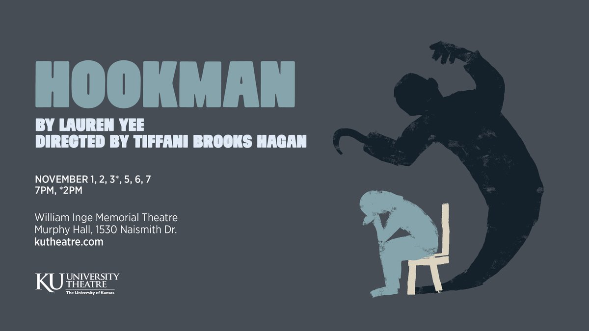 Hookman kicks off this Friday! Combining dark comedy and contemporary horror, the show sheds light on how young people navigate friendship, loss, guilt, and unresolved trauma. Click here for show dates, tickets, and more information: kutheatre.com/hookman. 🍿 🍿