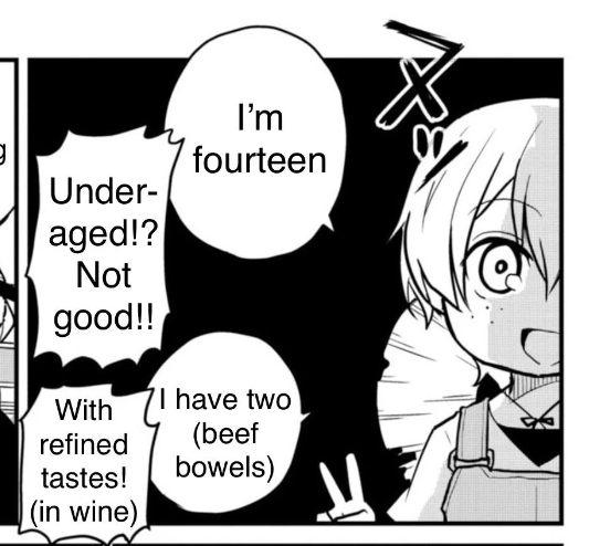 petitesmafia's tweet photo. Chuuya when he started working for the mafia at age 15: it is what is it 
Chuuya when he hears about underage drinking: NOT GOOD!! https://t.co/fBYc7I5o31