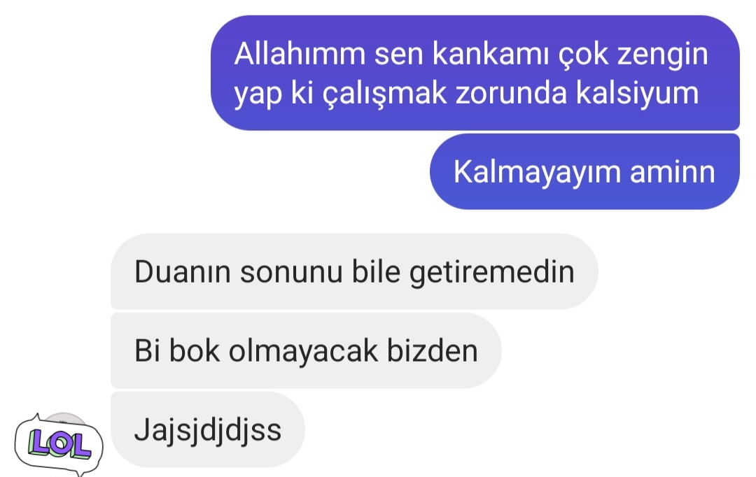 bişey diyemedim...