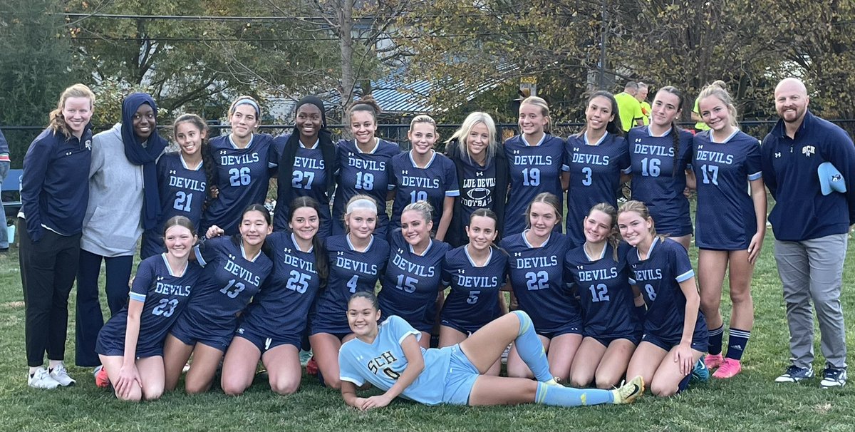 DWilsonSCH's tweet photo. GVSoccer are Inter-Ac Champions with a 3-0 win over @NDVillanova Devils finish 10-2 in league @PhSportsDigest @ddinkins @SCHBlueDevils congrats girls &amp; Coaches  Aaron &amp; Delaney! https://t.co/kMC1oitC6e