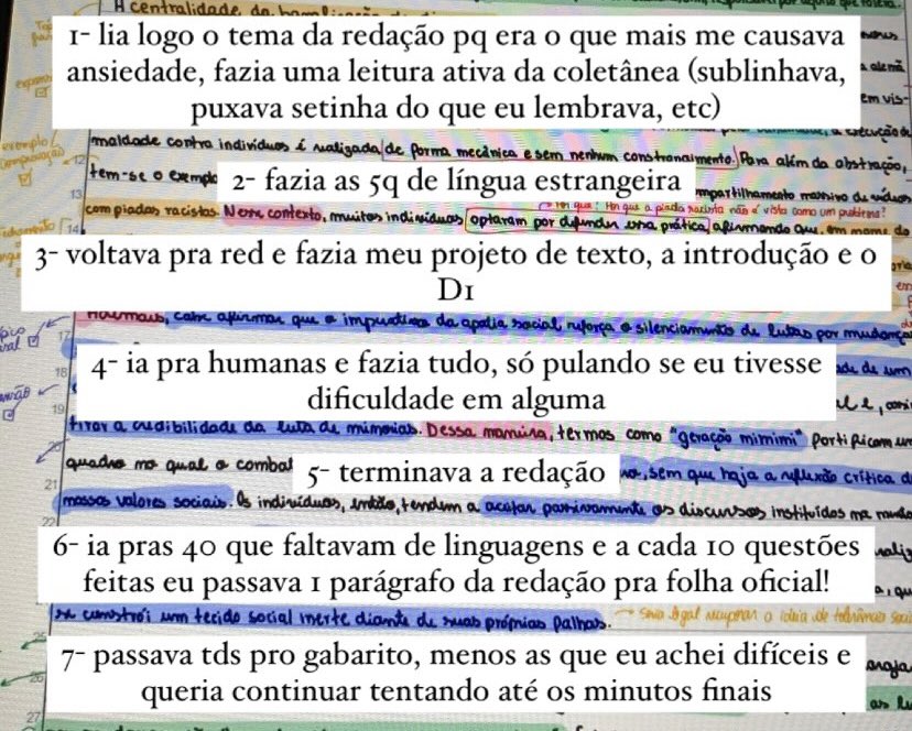 fefestudyin's tweet photo. tinha postado no instagram esses dias então deixando registrado aqui também: essa foi minha estratégia de prova pra acertar 83/90 no primeiro dia do enem + 960 na redação!! https://t.co/hzzYksm8n6
