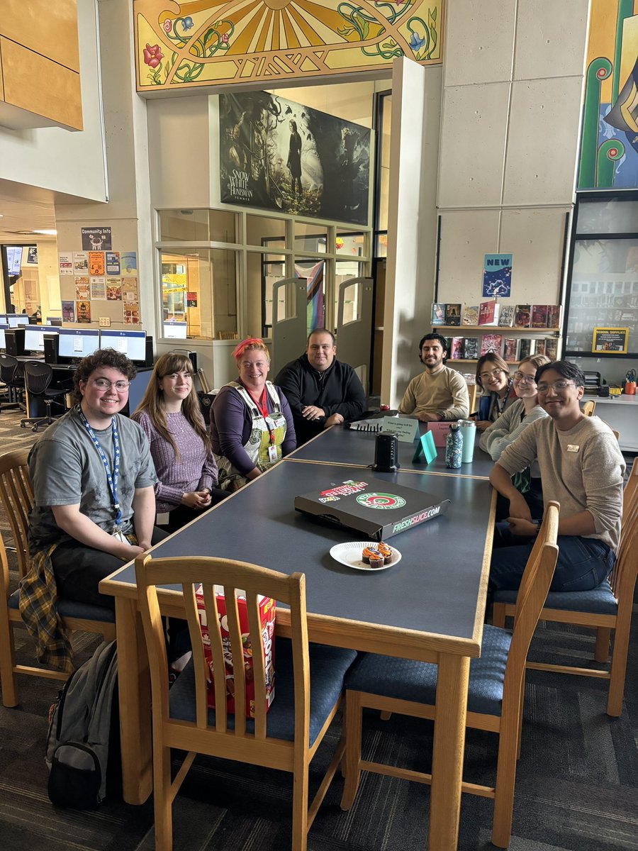 Some truly spectacular student teachers right here! Grateful to be able to have these deep conversations today at lunch. ♥️ 
“A good teacher can inspire hope, ignite the imagination, and I still a love of learning.” 📚 
<a href="/Surrey_Schools/">Surrey Schools</a> <a href="/SullivanHeights/">Sullivan Heights Secondary</a>