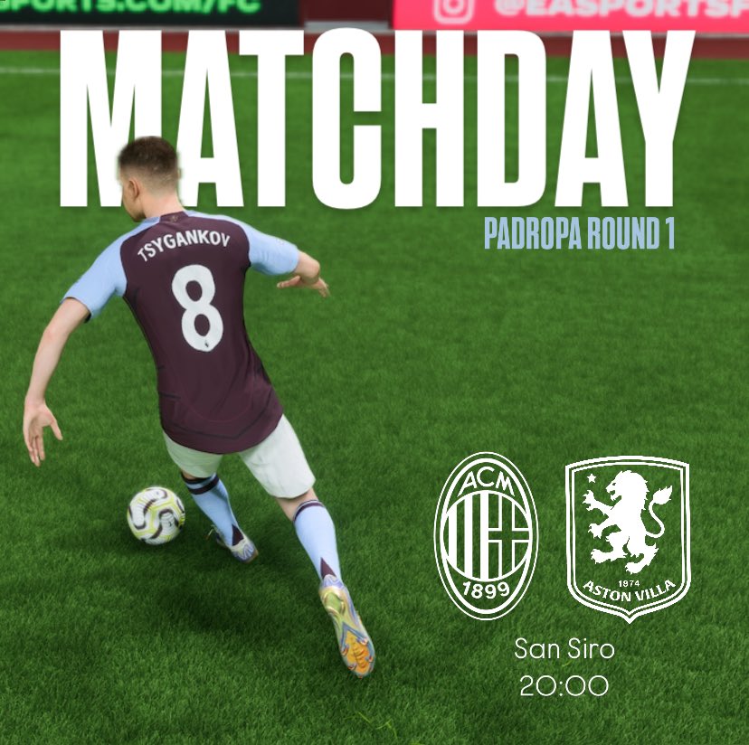 PadrAston's tweet photo. DEBUTAMOS POR LA PADROPA!

🆚 AC Milan
🏟️San Siro
⏰20:00
📺 https://t.co/KxcoHk4pOP
🤓 Nik https://t.co/stkoLSEcxF