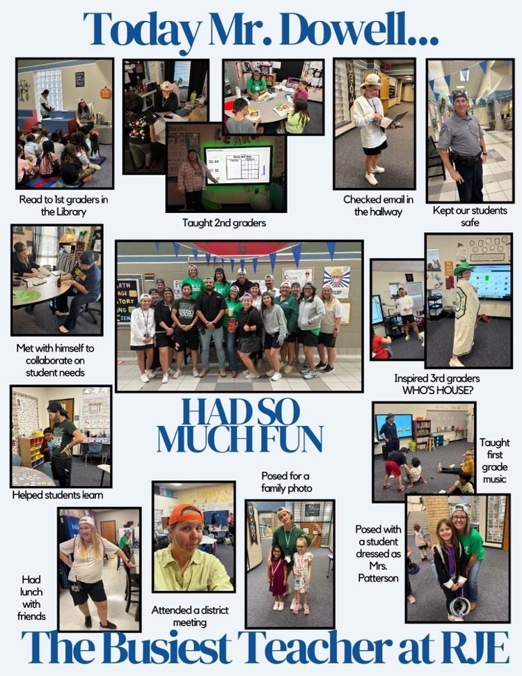 When the staff get a little carried away with dress like a teacher day. 🥰