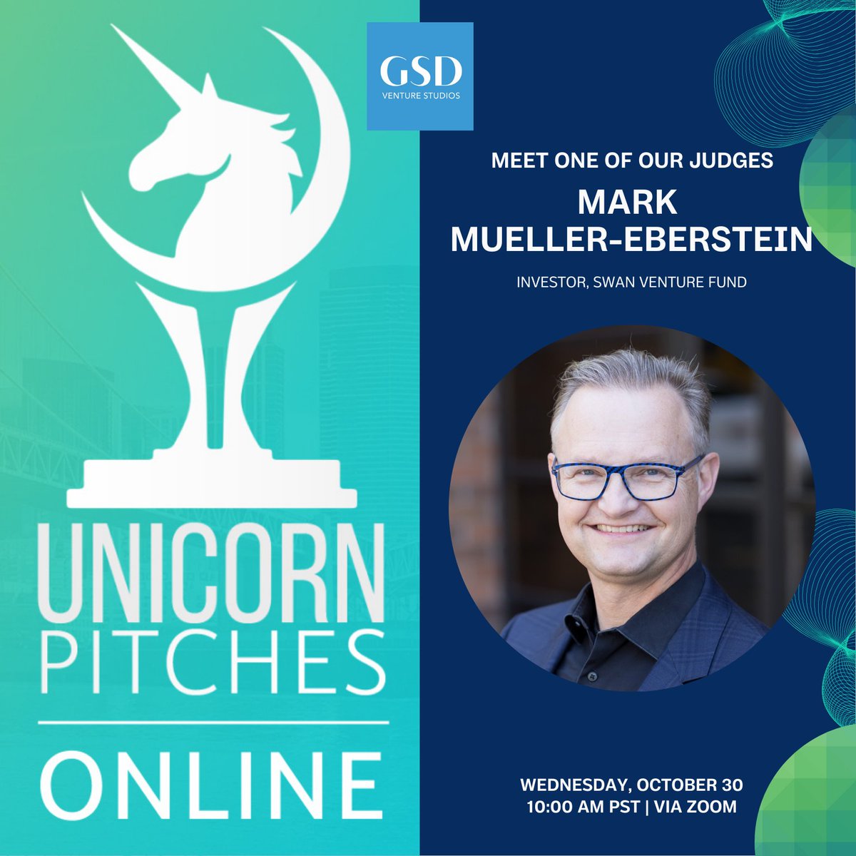 GaryFowlerGSD's tweet image. Meet Mark Mueller-Eberstein, Investor at SWAN Venture Fund &amp;amp; #GSDDemoDay judge. 

Secure your spot by registering here: unicorn.events/46059021/

#GaryFowler #GSDSuperScaler #GSD #MarkMuellerEberstein #SWANVentureFund