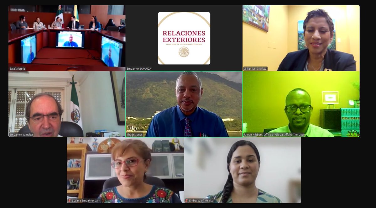 EmbaMexJam's tweet image. The Mexican authorities held a highly productive first academic meeting with Ambassador Bristol of UWI’s Latin American-Caribbean Centre (LACC). Looking forward to strengthening collaboration between Mexico and the Caribbean region!🇲🇽🇯🇲 #Mexico #UWI #LACC #SRE