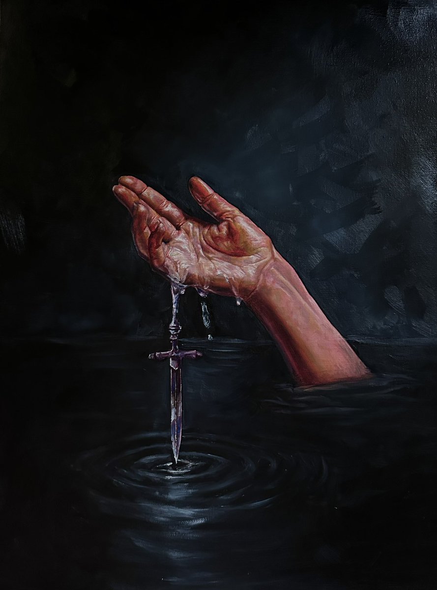 my painting based off of hozier’s “who we are” :))