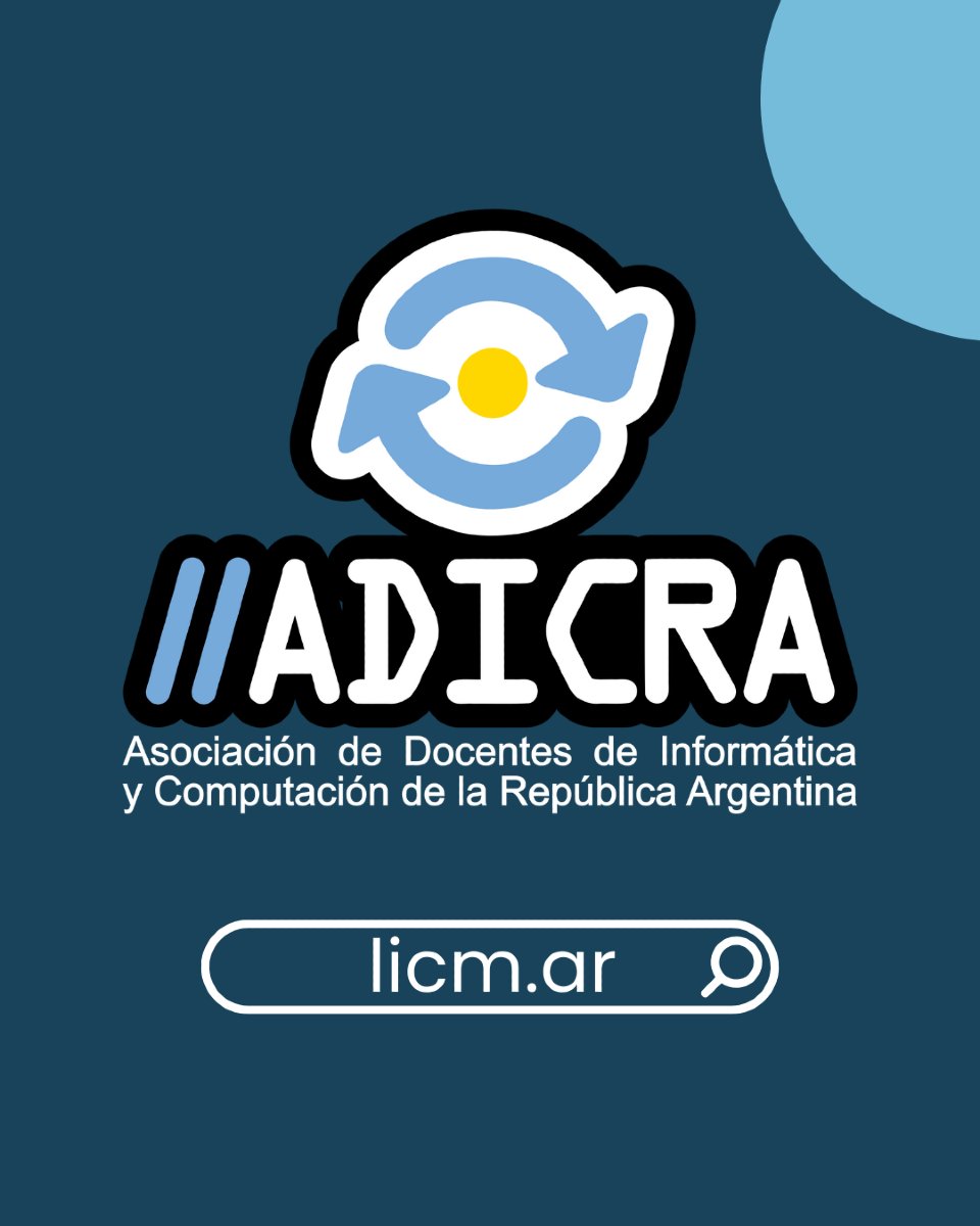 ADICRA's tweet photo. 🌐 La Informática Como Materia en las Escuelas 🌐
Es imporante comprender nuestros claves:
1️⃣ Un diseño curricular que defina los contenidos propios.
2️⃣ Un espacio propio en la caja horaria.
3️⃣ Que se respete la incumbencia de títulos.
#LaInformáticaComoMateria #ADICRA https://t.co/fTi1pOXw2p