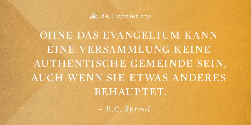Ohne das Evangelium kann eine Versammlung keine authentische Gemeinde sein, auch wenn sie etwas anderes behauptet. - R.C. Sproul

#Evangelium #Versammlung #Authentizität #Gemeinde #Wahrheit