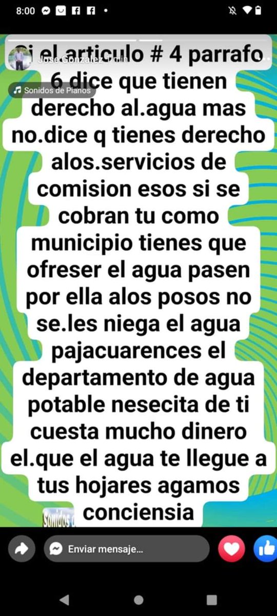 drhuich14's tweet photo. @vozmichoacan Como ven a este pseudo servidor público presidente municipal de Pajacuaran Michoacan corto el agua a todo el municipio y dice que si quieren agua vayan a los pozos 😡😡 https://t.co/OYjqblguGN