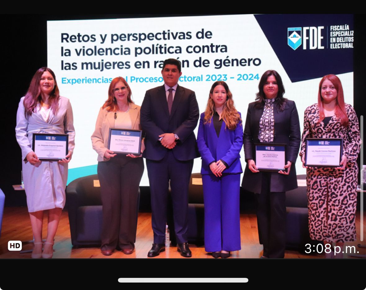 FDENuevoLeon's tweet photo. En la Fiscalía Electoral de Nuevo León seguimos avanzando en el combate a la violencia política de género. Hoy en nuestro foro, la Fiscal de Feminicidios, Griselda Núñez, y un panel de expertas compartieron estrategias y perspectivas para erradicar este delito.  1/2 https://t.co/WJplkqd1qI