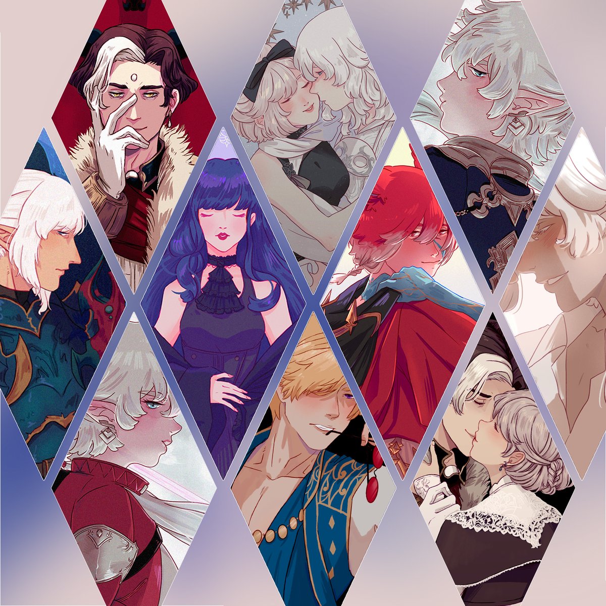 [RT appreciated💖] 🌟PRE-ORDERS LIVE🌟
Rebirth is a compilation of my XIV art between 2019-2024. It's 40 pages of full colour illustrations through my years as a sprout to current day! It features mostly my WoL alongside some of my fave NPCs throughout the game.

L!NK BELOW⬇️