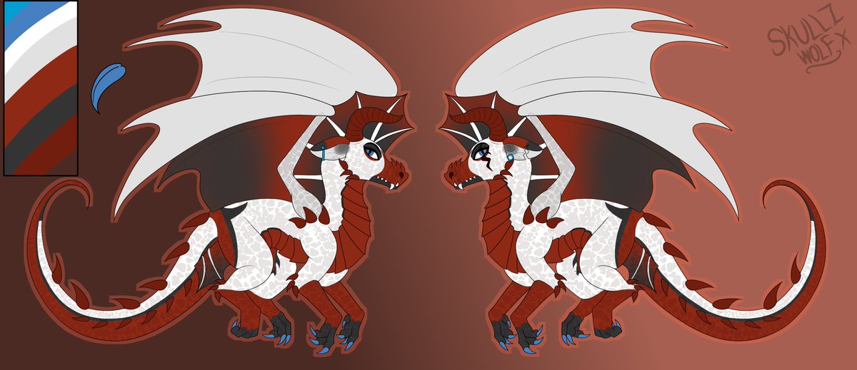 Skullzthewolf's tweet photo. Ash as a dragon! I wanted to see what she looked like and I love her in dragon form aahaha #dragon #furryfandom #furry #art https://t.co/AKgl9wVU4s