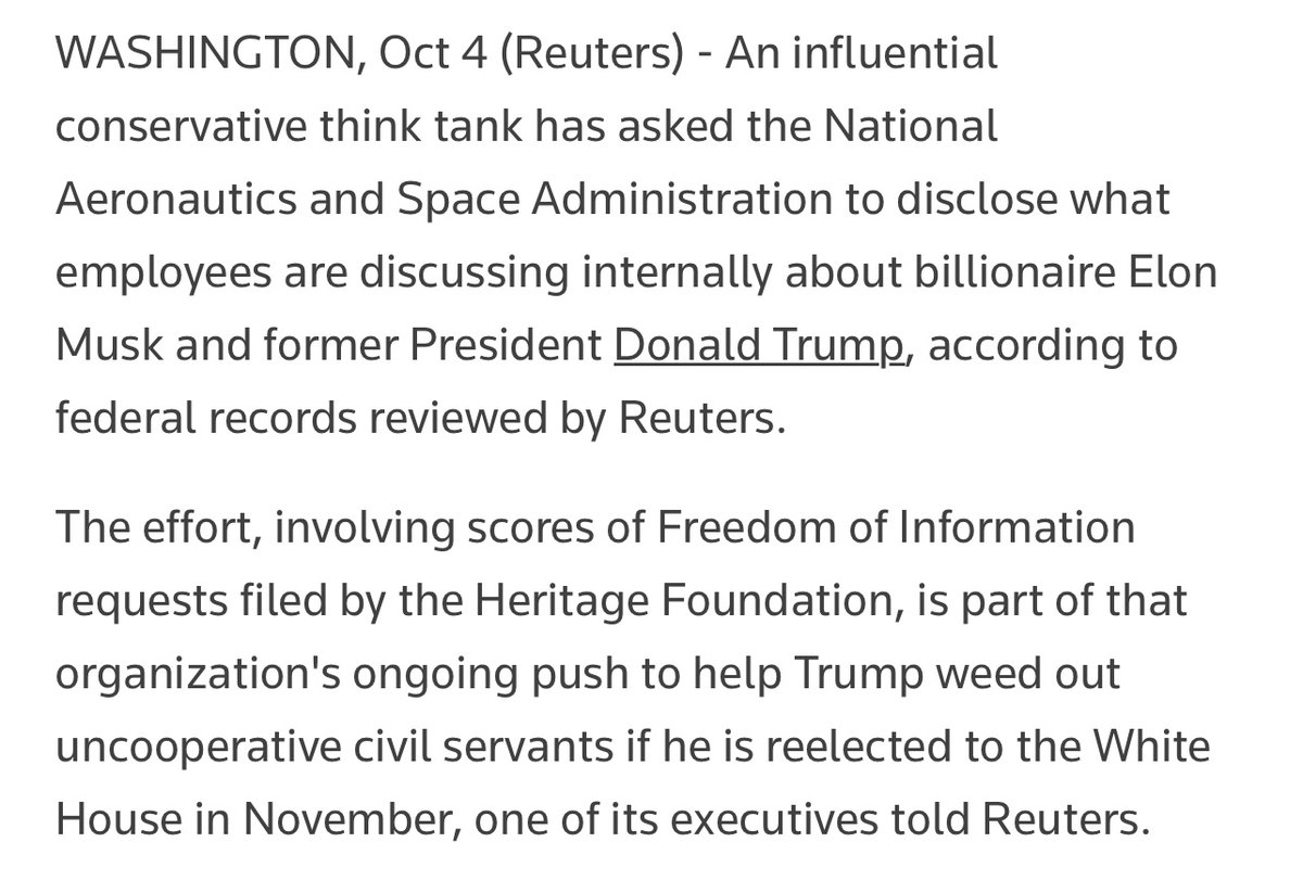 Probably true but what you don’t see in this is that Trump has slashed earth science to zero, closed stem education office and purged NASA of all civil scientist and engineers deemed “uncooperative.” In fact they have already started collecting names to be purged
