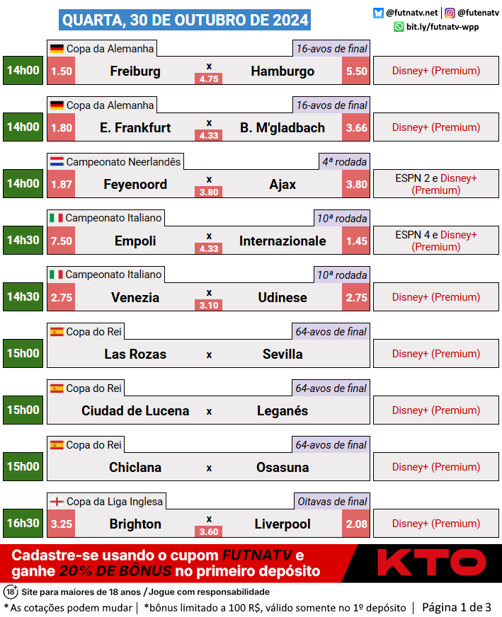 Futebol na TV tweet media