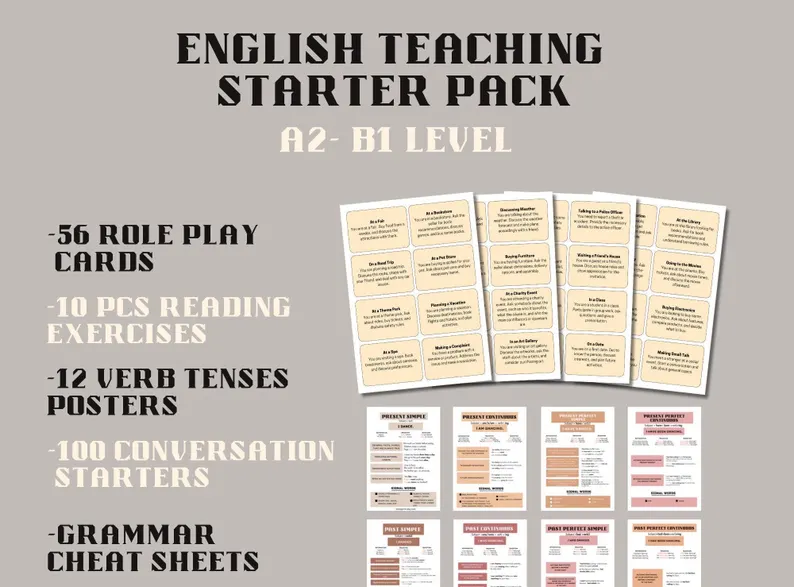 mcwilsonky's tweet photo. English Teaching Starter Pack:
12 Verb Tenses Posters
Conversation Flashcards
Reading Exercises
RolePlay Flashcards
Grammar Cheat Sheets
https://t.co/2RxpJFZnoV

#ESL #Languages #LanguageLearning #teachers #teaching #learning #MonaPrint #Etsy https://t.co/xOK0w5wzN8