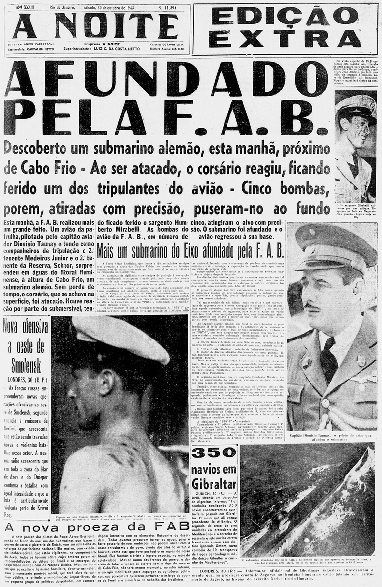sentandoapua's tweet photo. Notícias da 2ª Guerra: 30OUT1943-Afundado pela FAB um submarino do Eixo, próximo a Cabo Frio https://t.co/PjiZhG38sD
#OUT43 #ANoite #WWII #FAB #afundamento #submarino @fab_oficial https://t.co/lG5imrbcx9