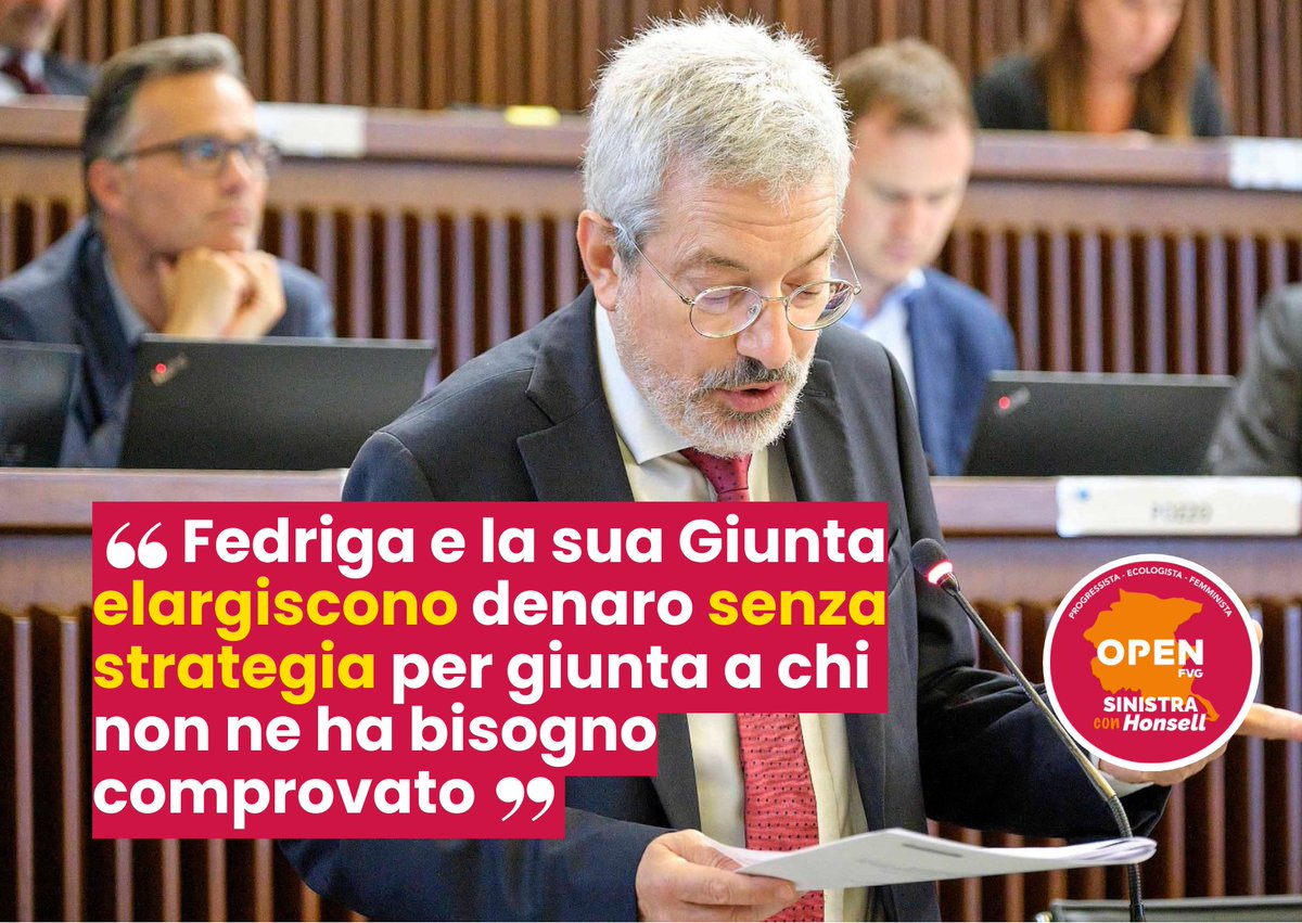 furio_honsell's tweet photo. 💬 "#OpenSinistraFVG ha votato #NO alla riforma #ILIA: 100 milioni spesi per abbassare l'aliquota sulla "prima" #secondacasa senza criterio strategico, premiando solo chi già ha. Ennesima occasione persa per aiutare chi ne ha davvero bisogno." https://t.co/X9KQqQzOQ6