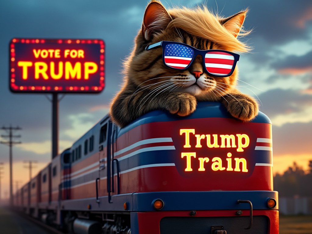 TrumpCatLeader's tweet photo. 🐾 TUESDAY CAT TRAIN IS HERE! 🚂😸 Let’s grow together, patriots! Drop your handles, follow, and follow back. Together, we’ll make America purr-fect! 🐱🇺🇸 #CatsForTrump #MAGA #TuesdayTrain #Trump2024
@EXCELLENTSALVIC
@supernurse707
@xdeborahx
@Lar97240724
@AVGirl4Life
@Mleclairnoble
@PatriotDave77
@solar_ric
@BipulTweets
@_merica_first
@johnwickart
@DonnaBarford
@GOP_is_Gutless
@Sickofit247365
@KeetoosyaP
@yourhelpfulplum
@BasedWash
@SteamHappy123
@BasedWash
@DuckOneTwo
@lilbittxcrazy
@Armalite02