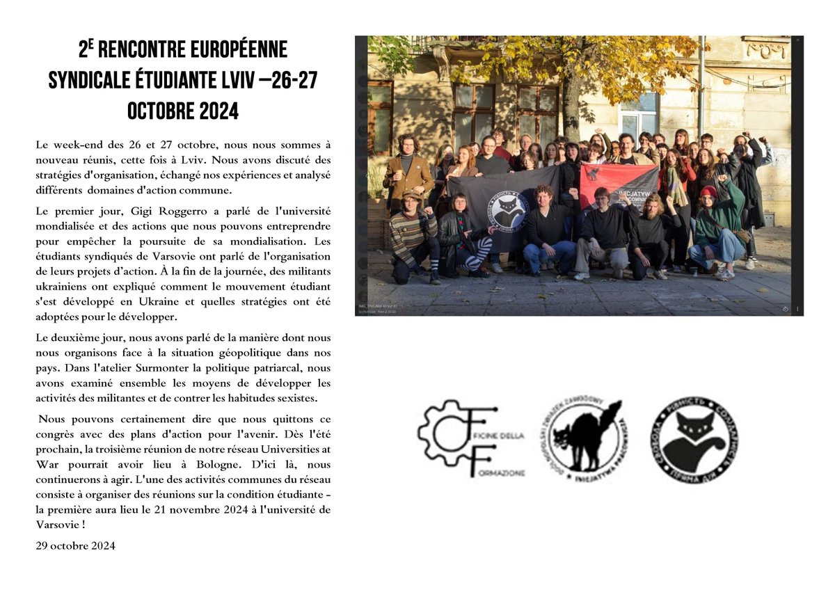 Germe (@germeinform) on Twitter photo Information : deuxième rencontre du réseau international <a href="/ESUtwt/">European Students' Union (ESU)</a> <a href="/PriamaDiia/">Пряма дія | Direct Action</a> <a href="/La_FAGE/">FAGE</a> <a href="/unionetudiante_/">L’Union Étudiante</a> <a href="/UNEF/">UNEF</a> <a href="/SolidairesEtu/">Solidaires étudiant-e-s</a> <a href="/RevesJeunes/">Reves Jeunes</a> Information : deuxième rencontre du réseau international <a href="/ESUtwt/">European Students' Union (ESU)</a> <a href="/PriamaDiia/">Пряма дія | Direct Action</a> <a href="/La_FAGE/">FAGE</a> <a href="/unionetudiante_/">L’Union Étudiante</a> <a href="/UNEF/">UNEF</a> <a href="/SolidairesEtu/">Solidaires étudiant-e-s</a> <a href="/RevesJeunes/">Reves Jeunes</a>