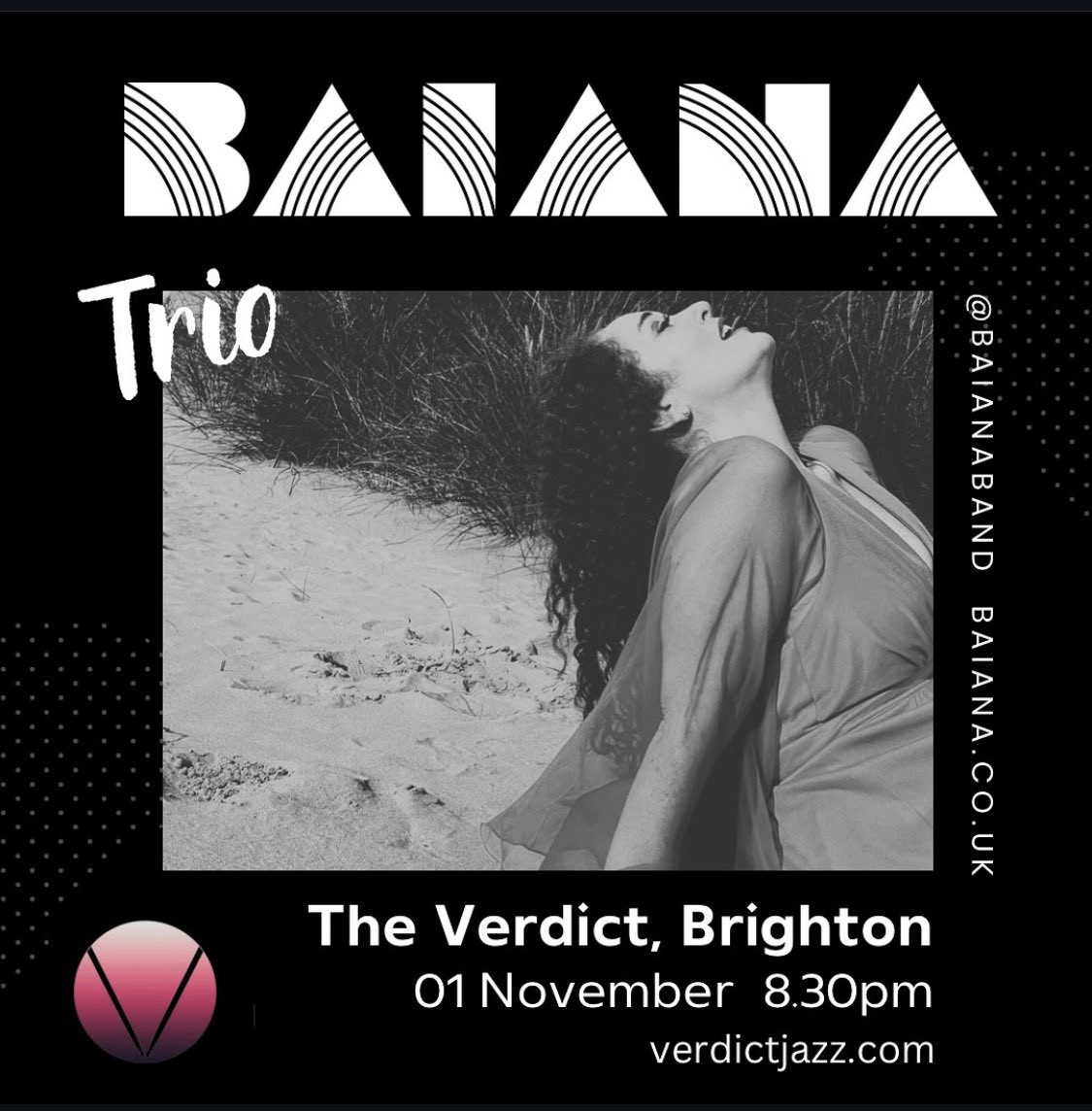 Baiana (@baianaband) on Twitter photo Brighton friends ..We’re bringing our “Baby Baiana” trio to <a href="/verdictjazz/">Verdictjazz</a> this Friday. Come along it’s gonna be sweet and special x Brighton friends ..We’re bringing our “Baby Baiana” trio to <a href="/verdictjazz/">Verdictjazz</a> this Friday. Come along it’s gonna be sweet and special x