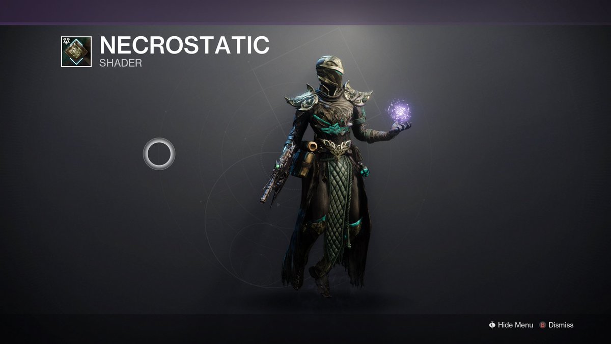 NECROCAST's tweet photo. || Why just Bungie paywall the shaded I need for the perfect alternate Varda armor. Bungie I’m poooooor https://t.co/JLlFLF4EzU