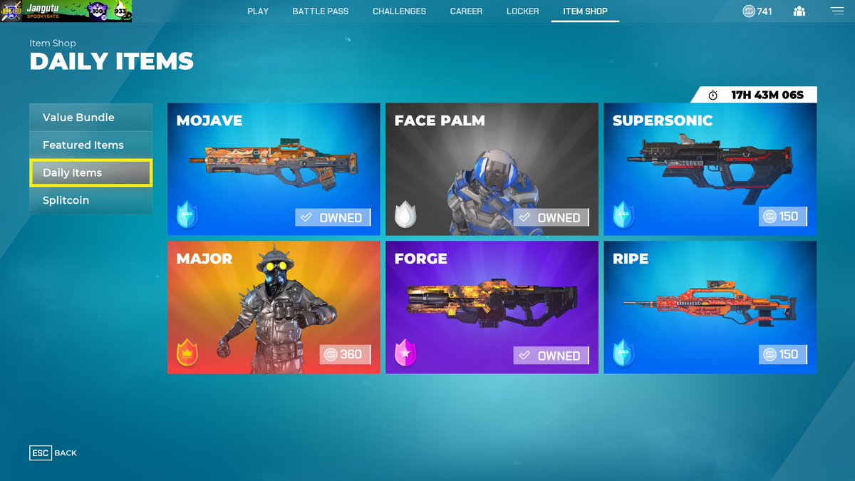 jangutu's tweet image. #Splitgate Daily Store (10.29.24) "Splitgate used Supersonic!" -Distantstorm &amp;lt;3 #Splitgate2 #SplitgateMVP