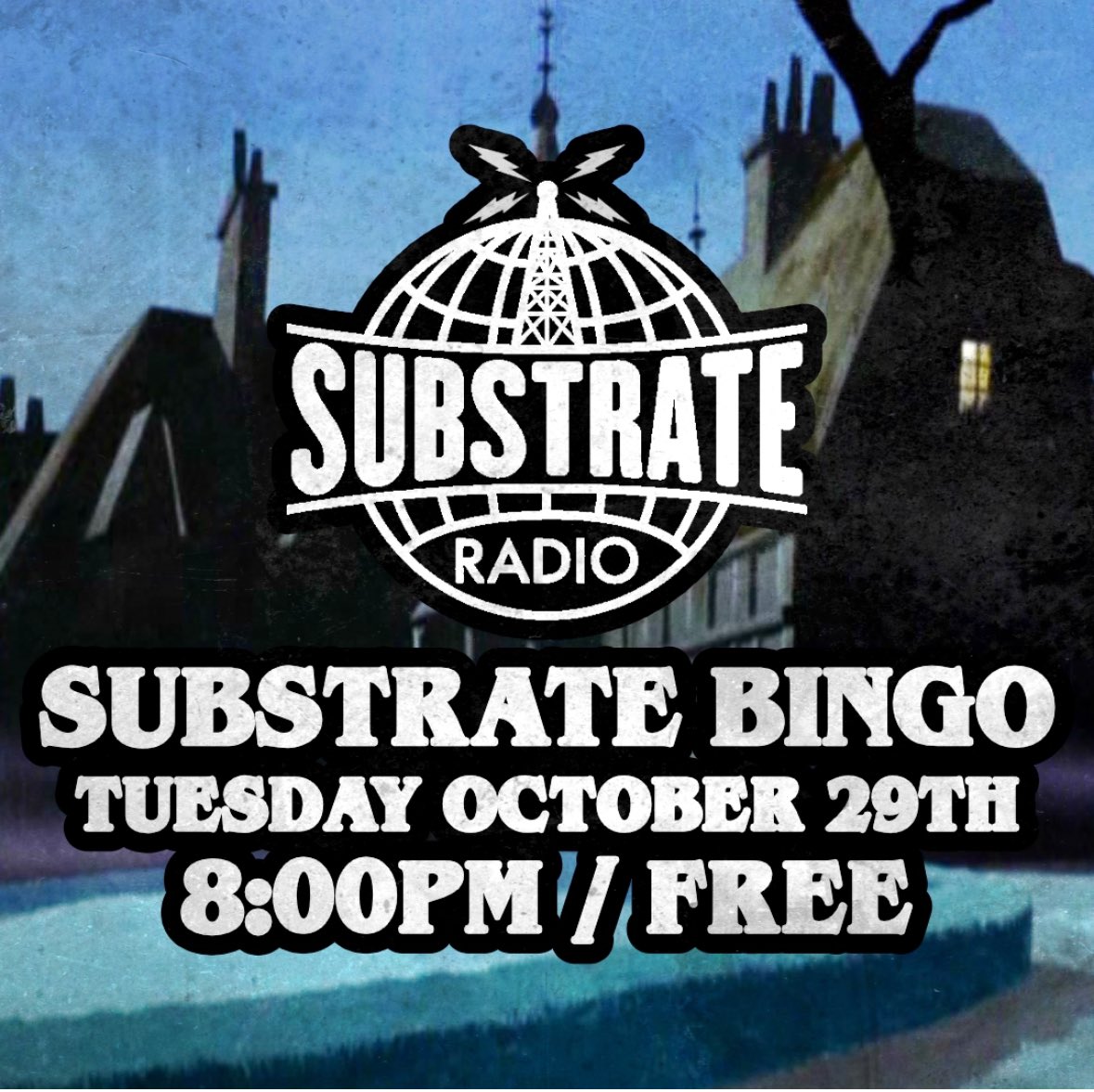 Substrate Radio (@substrateradio) on Twitter photo See you tonight at <a href="/SaturnBham/">SaturnBirmingham</a> at 8PM for a spooky Halloween edition of Substrate Bingo! See you tonight at <a href="/SaturnBham/">SaturnBirmingham</a> at 8PM for a spooky Halloween edition of Substrate Bingo!