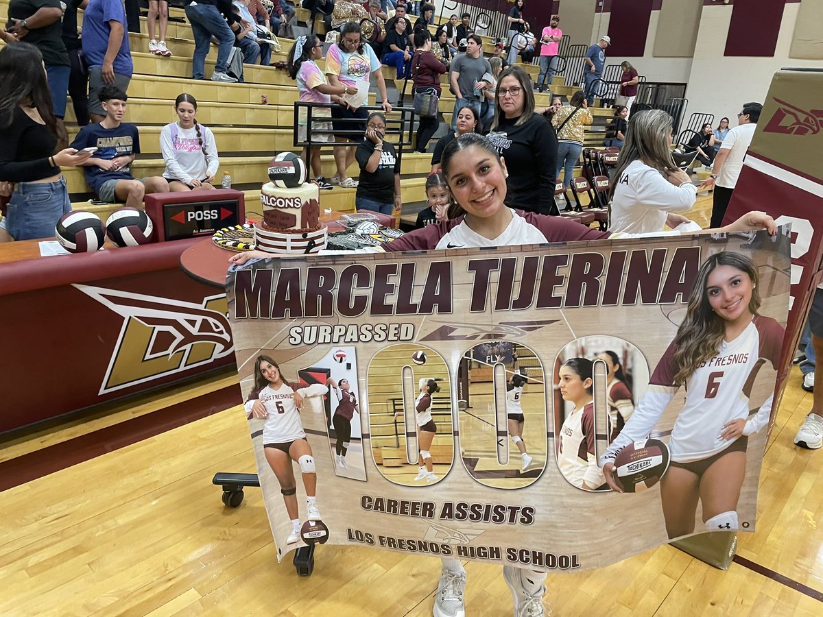 Congrats to our setter, Marcela Tijerina for surpassing 1,000 career assists‼️ We are so proud of you ♥️