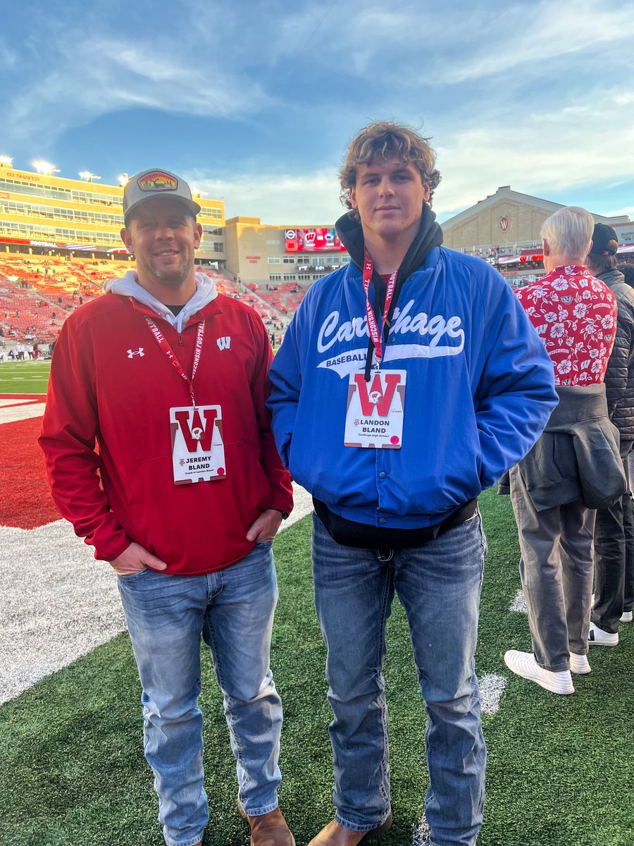 Landon Bland (@landonbland04) on Twitter photo Had an amazing visit up in <a href="/BadgerFootball/">Wisconsin Football</a> crazy atmosphere!!! Can’t wait to get back up there! <a href="/_maximus347/">Maximus Stienecker</a> <a href="/Coach_Mitch_/">Matt Mitchell</a> <a href="/RoseBrandon_/">Brandon Rose</a> <a href="/CoachFick/">Luke Fickell</a> Had an amazing visit up in <a href="/BadgerFootball/">Wisconsin Football</a> crazy atmosphere!!! Can’t wait to get back up there! <a href="/_maximus347/">Maximus Stienecker</a> <a href="/Coach_Mitch_/">Matt Mitchell</a> <a href="/RoseBrandon_/">Brandon Rose</a> <a href="/CoachFick/">Luke Fickell</a>