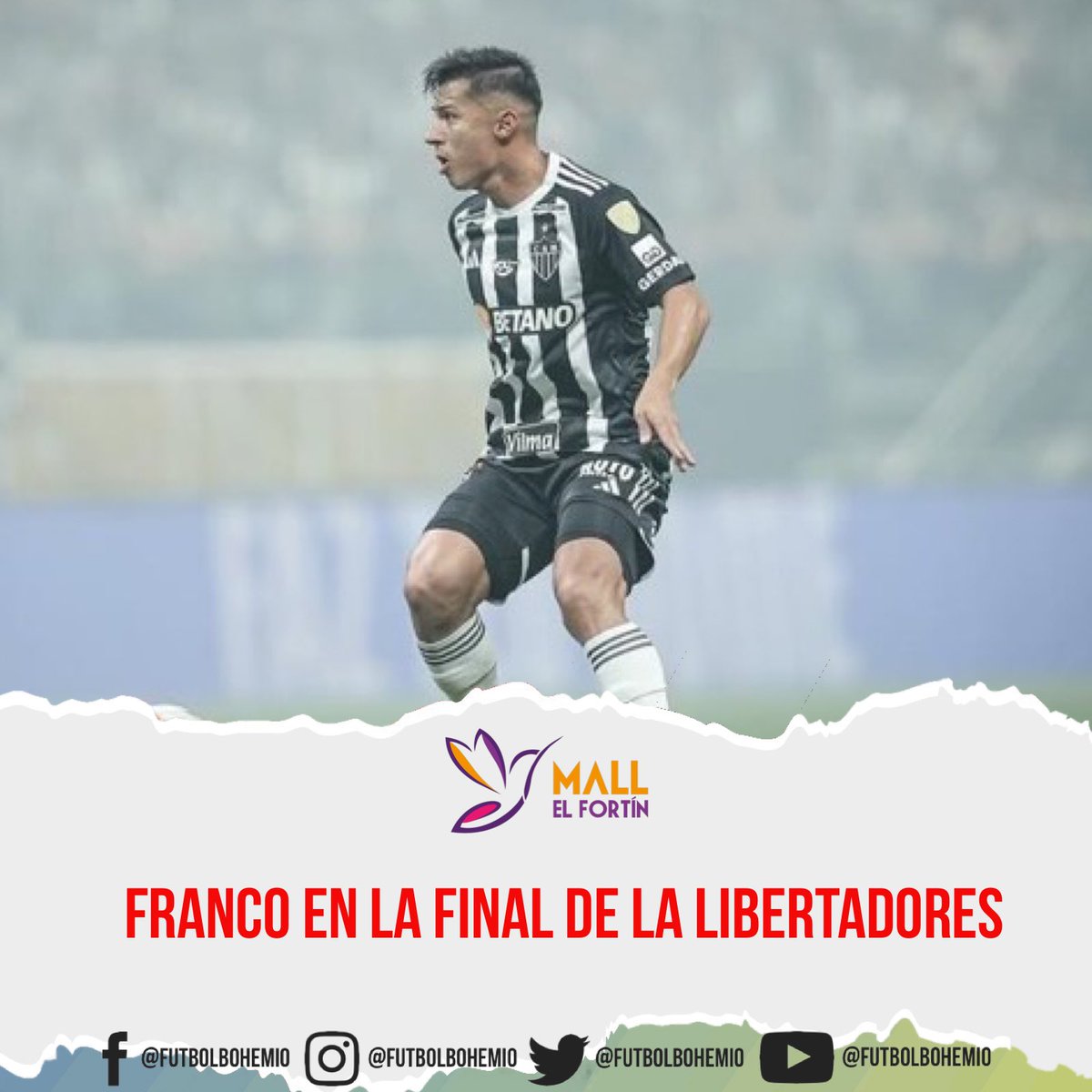 Presencia ecuatoriana 🇪🇨 en la Final de la Copa Libertadores 🏆.

El cuadro del Atlético Mineiro 🇧🇷 eliminó a River Plate 🇦🇷 de la Final de la Copa Libertadores .

El futbolista Alan Franco ,fue titular y jugó los 90 minutos del partido con el cuadro brasileño . 

El partido