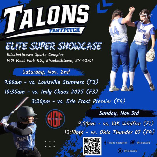 Talons08 (@talons08) on Twitter photo The Talons 08 hit the field this weekend in Elizabethtown, KY!!! Come check us out!!! <a href="/RacersSoftball/">Murray State Softball</a> <a href="/EIU_Softball/">Eastern Illinois Softball</a> <a href="/MSUEaglesSB/">Morehead State Softball</a> <a href="/AllicenHarris11/">Allicen Harris</a> <a href="/ChelseaEFarmer/">Chelsea Farmer</a> <a href="/WKUSoftball/">WKU Softball</a> <a href="/MAC_Cards/">Mineral Area Athletics</a> <a href="/HarperHoleman16/">Harper Holeman</a> <a href="/UKsoftball/">Kentucky Softball</a> <a href="/IUS_Softball/">IUS Softball</a> <a href="/IUS_Softball/">IUS Softball</a> <a href="/KWC_Softball/">KWC Softball</a> <a href="/SoftballBrescia/">Brescia University Softball</a> The Talons 08 hit the field this weekend in Elizabethtown, KY!!! Come check us out!!! <a href="/RacersSoftball/">Murray State Softball</a> <a href="/EIU_Softball/">Eastern Illinois Softball</a> <a href="/MSUEaglesSB/">Morehead State Softball</a> <a href="/AllicenHarris11/">Allicen Harris</a> <a href="/ChelseaEFarmer/">Chelsea Farmer</a> <a href="/WKUSoftball/">WKU Softball</a> <a href="/MAC_Cards/">Mineral Area Athletics</a> <a href="/HarperHoleman16/">Harper Holeman</a> <a href="/UKsoftball/">Kentucky Softball</a> <a href="/IUS_Softball/">IUS Softball</a> <a href="/IUS_Softball/">IUS Softball</a> <a href="/KWC_Softball/">KWC Softball</a> <a href="/SoftballBrescia/">Brescia University Softball</a>
