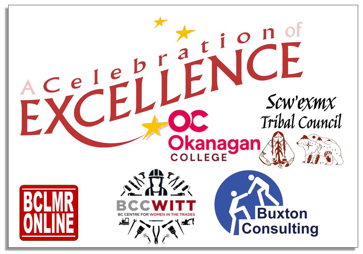 BCLMR's tweet photo. We're down to just two days of 'Celebrating Excellence' where we are sharing the commitment to LMI and excellence in career guidance demonstrated by: @bccwitt, @BuxtonConsult, @OkanaganCollege and Scw'exmx Tribal Council. https://t.co/Xmm58TMyXv https://t.co/m8o5OTwTm0