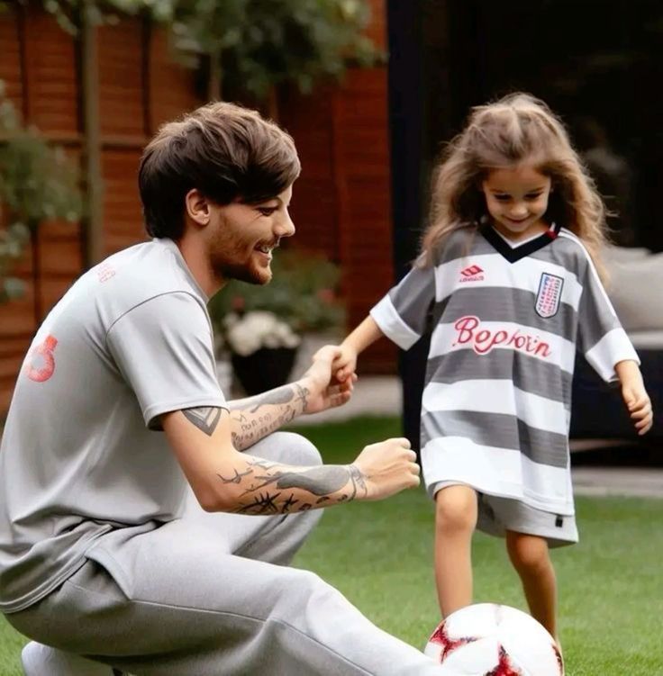 StycleNot's tweet photo. " dinner time you two." 
" she is going to be a footballer." 
" no she is not baby now dinner." 
5 mins later 
 *loud laughing in the garden*
  I just watched them for the next ten mins https://t.co/UuYPN51vWY