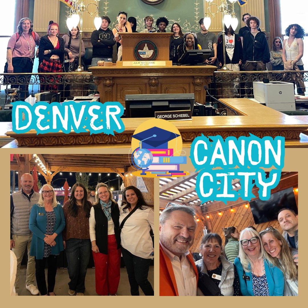 🍎Day of education 🍎 hosting <a href="/CCSDK12/">Cherry Creek Schools</a> Endeavor Academy at the Capitol with <a href="/baconforco/">Jennifer Bacon</a> then driving to Canon City to meet with Fremont Multi-District Initiative and local education leaders from Canon City and Florence #copolitics