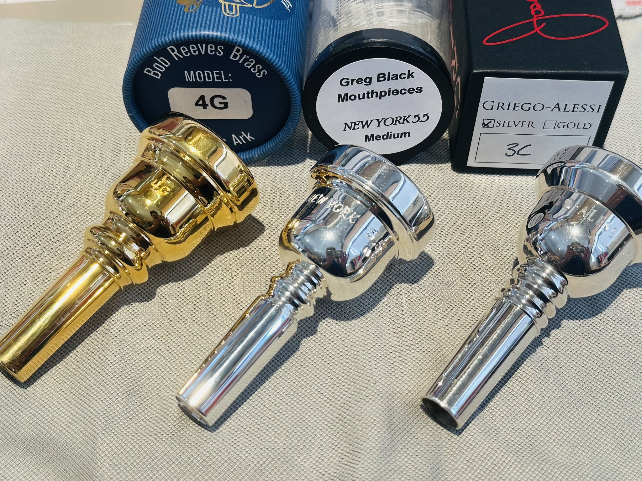 Greg Black 4GSD Medium Trombone マウスピース 4G Symphony Tenor Trombone Mouthpiece Variations – Greg