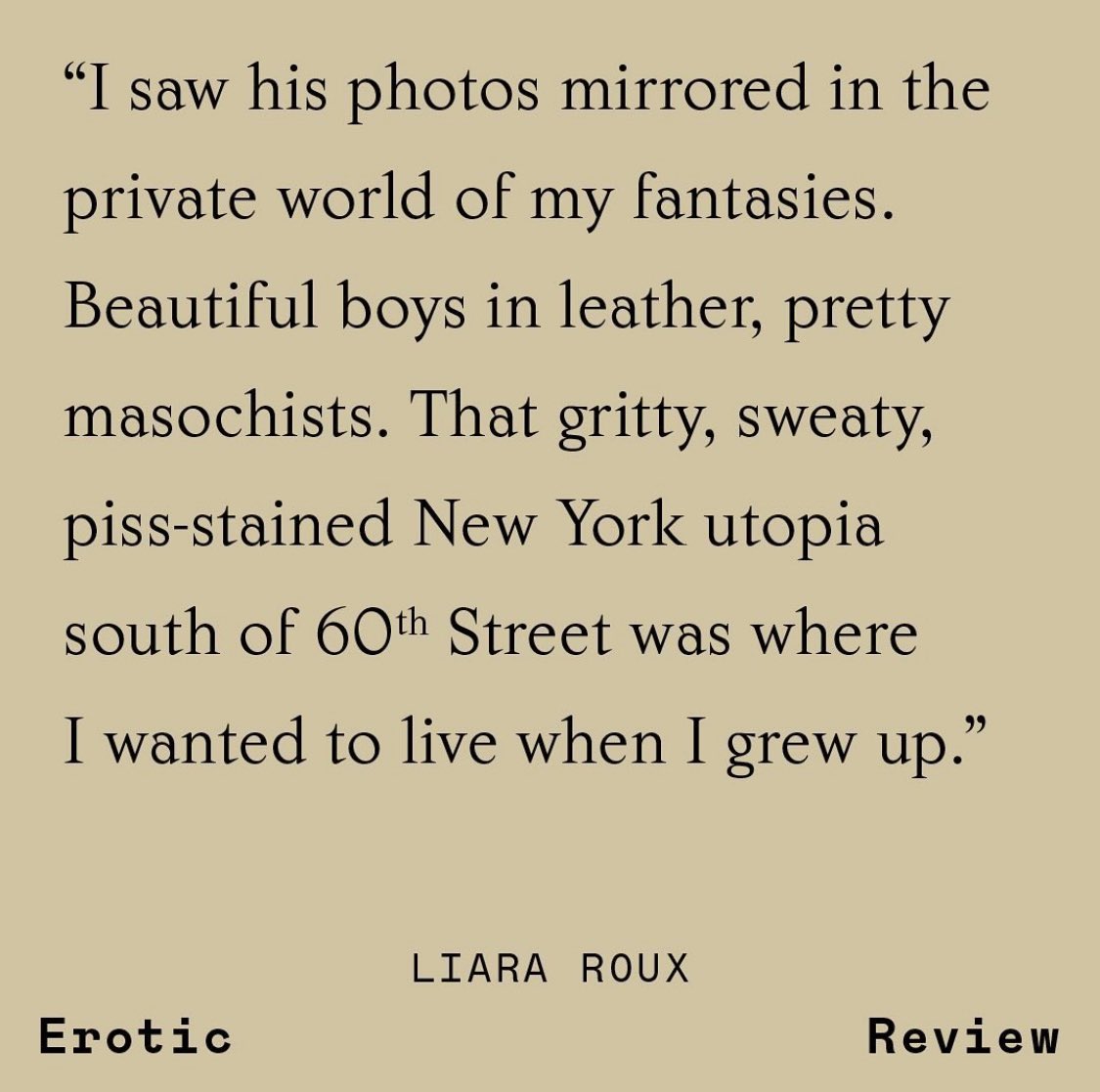 wrote about mapplethorpe for issue 2 of <a href="/EroticReviewMag/">Erotic Review</a> 

🩸⛓️♥️