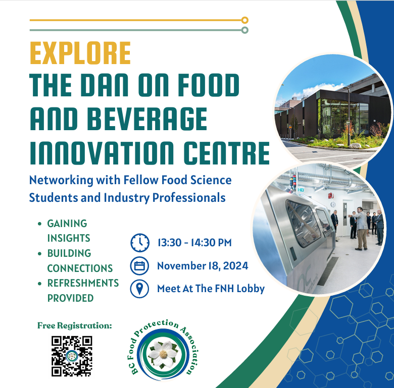 BCFoodPA's tweet photo. ❗ Explore the Dan On Food and Beverage Innovation Centre❗

Join BCFPA-Student Professional Development Group (SPDG) for an exclusive opportunity to explore the newly established facility on Monday, Nov. 18.

See the link below:

https://t.co/V96TURcdRM

See you there! https://t.co/34QlHc4ise