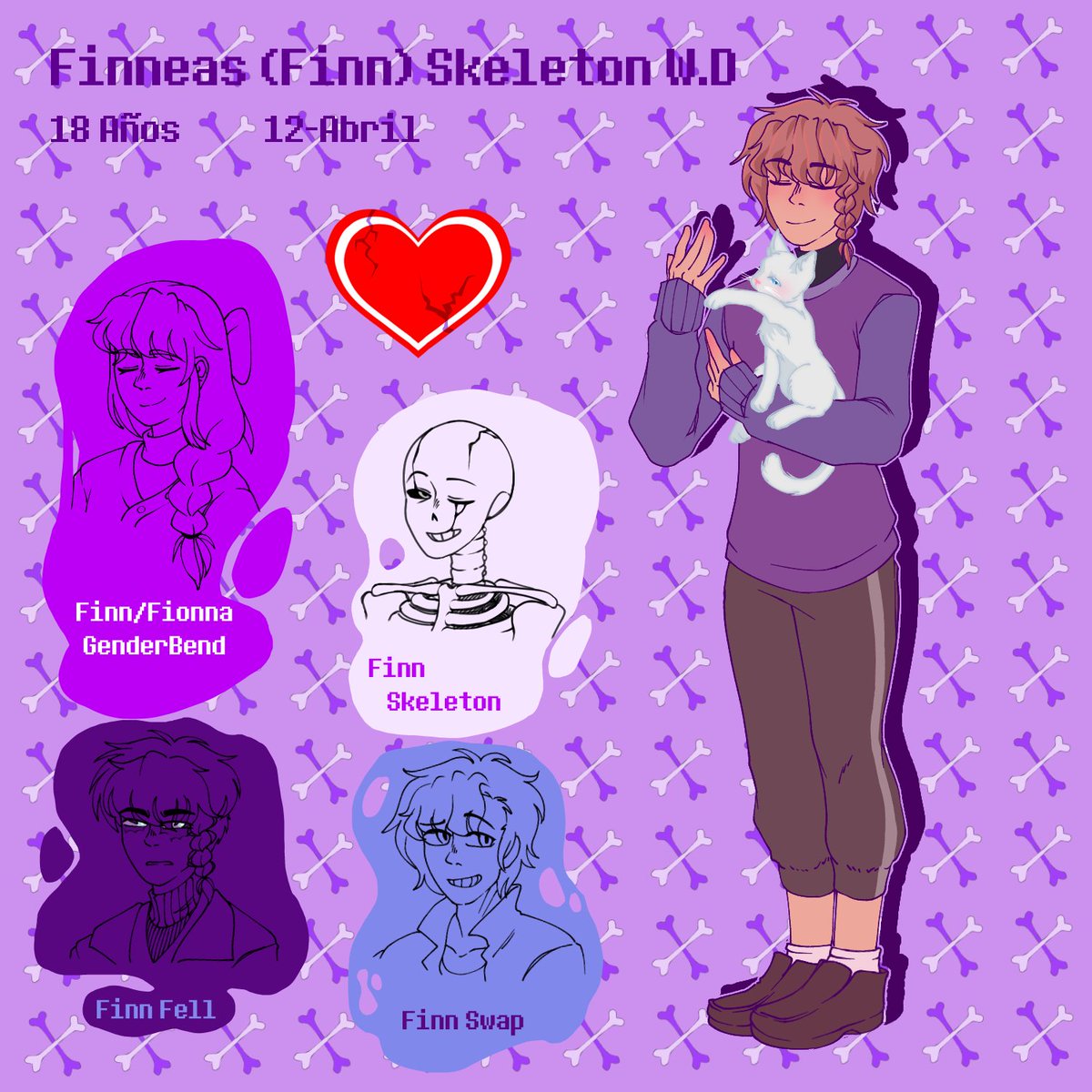 SavedHome_Anna's tweet photo. Nueva ficha Rediceñada+
Gracias a mi amiga @Nixymitzuky por ayudarme con el rediceño de los niños uwu
#Finn_SH #AU_Undertale #SavedHomeAU https://t.co/kwQIsXunul