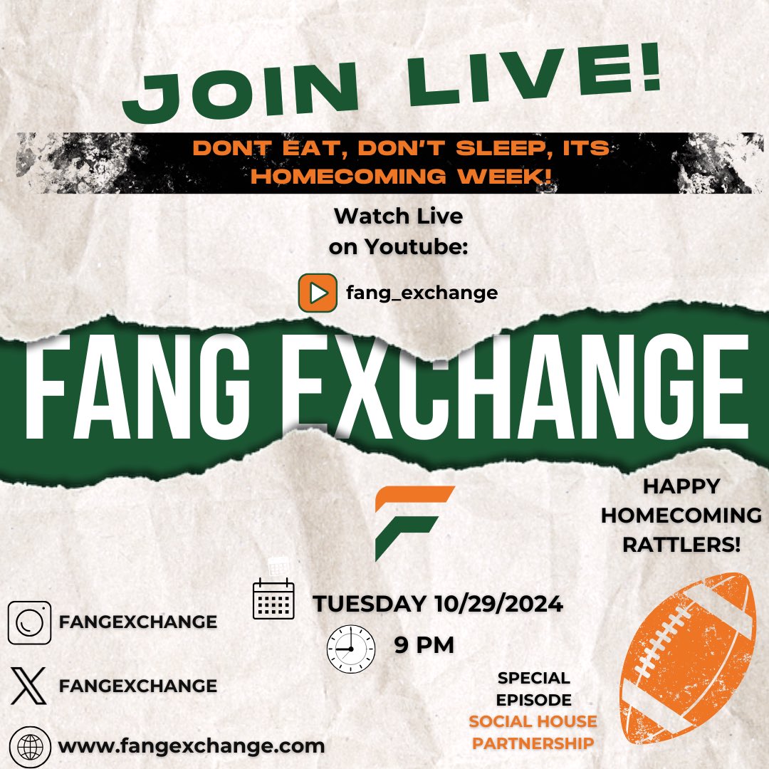 Fang Exchange (@fangexchange) on Twitter photo Join us tonight for a Special Homecoming Episode!
- <a href="/yoursocialhouse/">SOCIAL HOUSE Vodka</a> Partnership
-All things FAMU Homecoming
📍9pm
youtube.com/@fang_exchange… Join us tonight for a Special Homecoming Episode!
- <a href="/yoursocialhouse/">SOCIAL HOUSE Vodka</a> Partnership
-All things FAMU Homecoming
📍9pm
youtube.com/@fang_exchange…