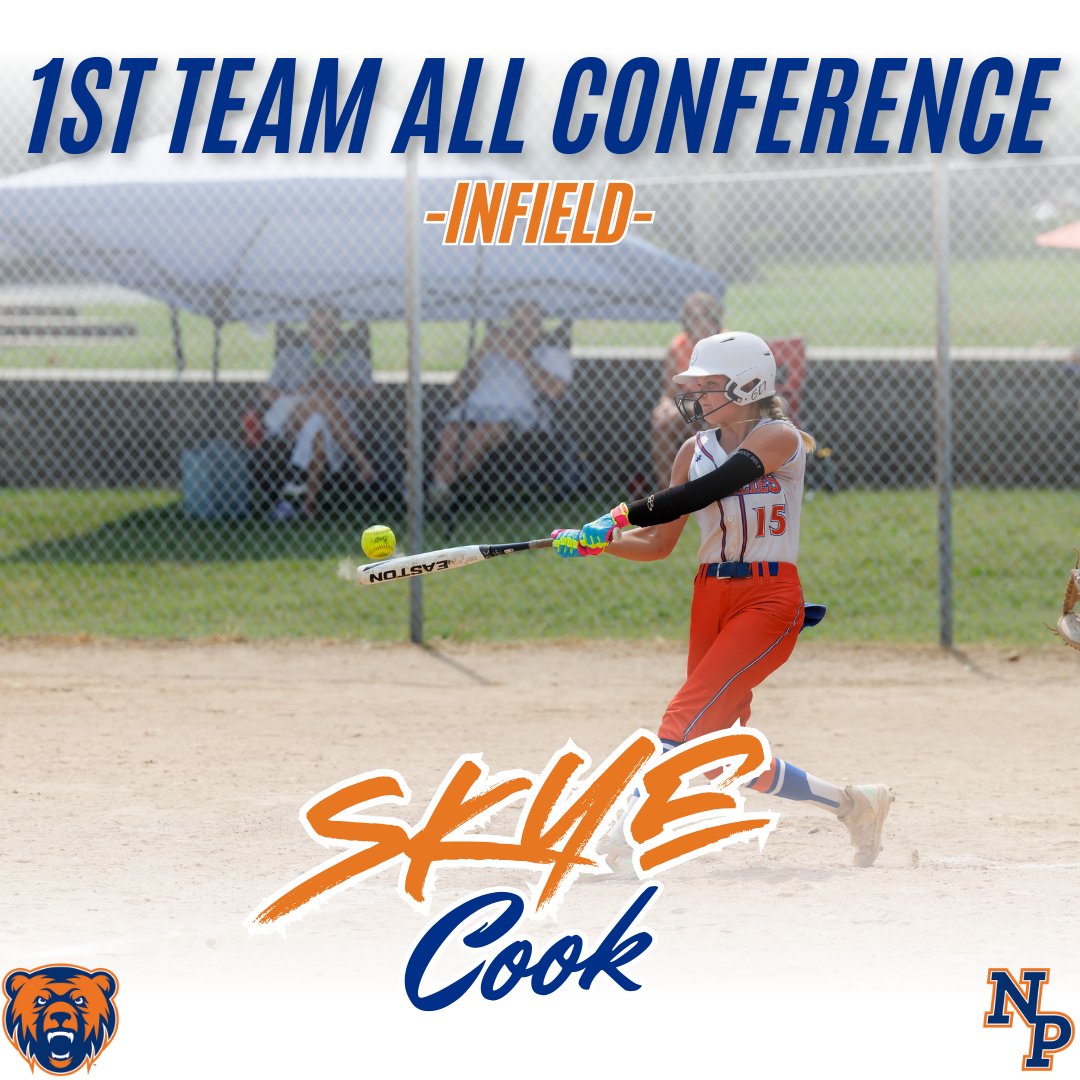 Congratulations to Skye Cook for being named 1st Team All Conference!