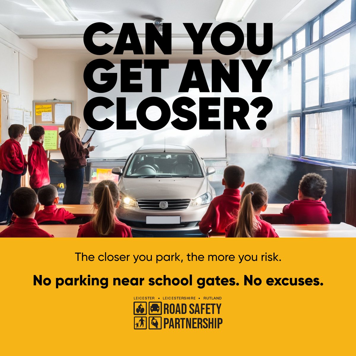 Please think of Children's Safety and walk those extra few yards.